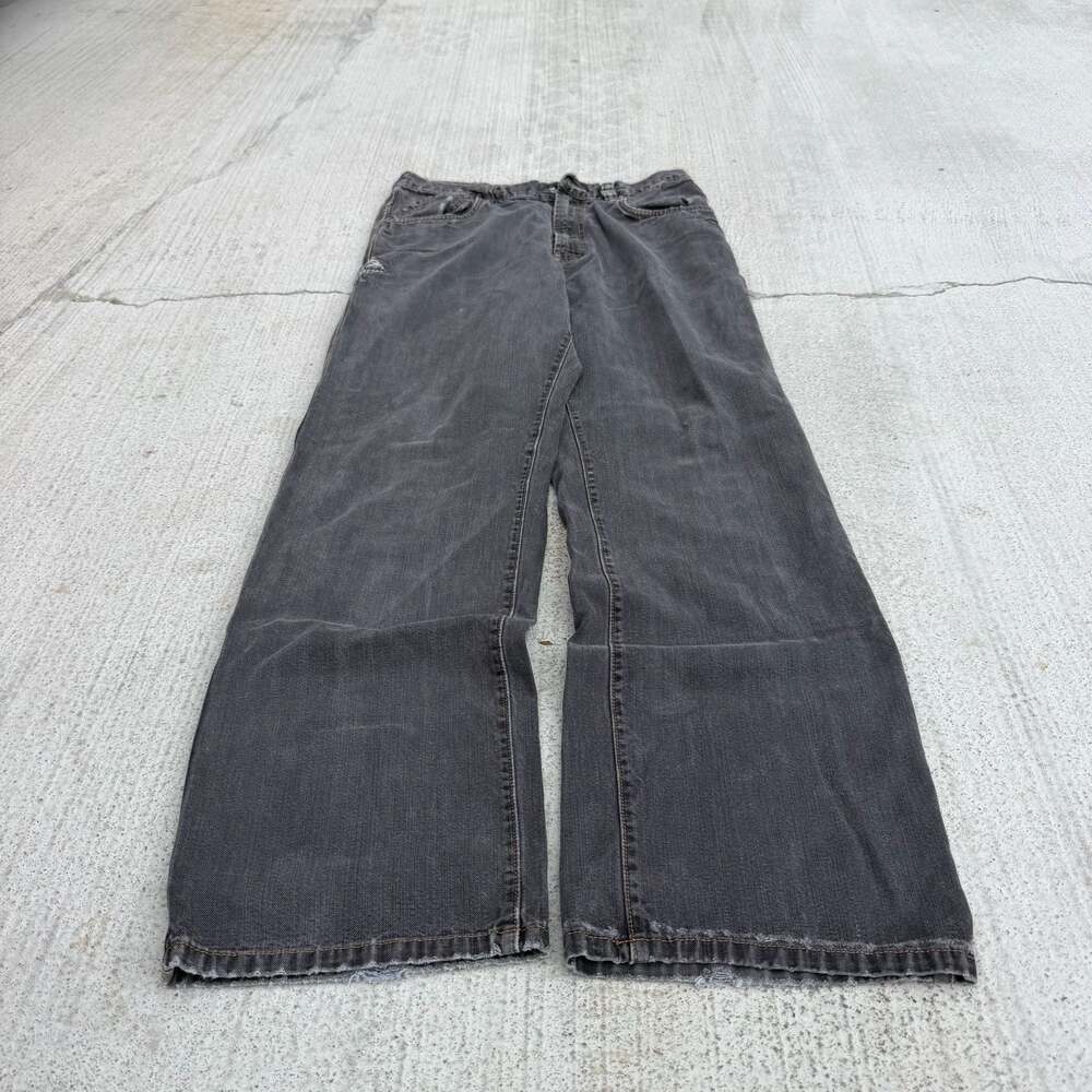 Vintage Phat Farm Y2K Baggy Wide Leg Denim Jeans Black